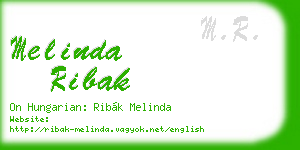 melinda ribak business card